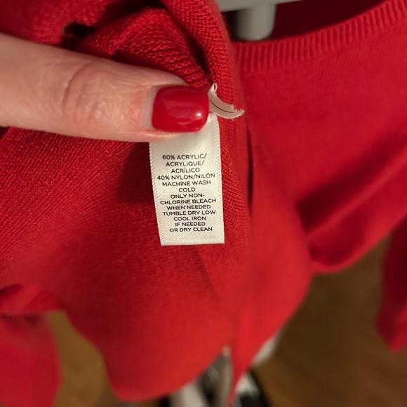 Loft Red Sweater - Picture 5 of 5